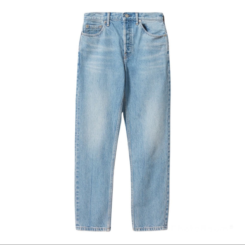Everlane The Curvy Cheeky jean Size 32 Crop Color Blue